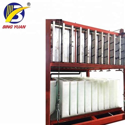 Block-Kühlbox-Maschine R404A 2.7KW 10000KG, 10 Ton Ice Block Making Machine
