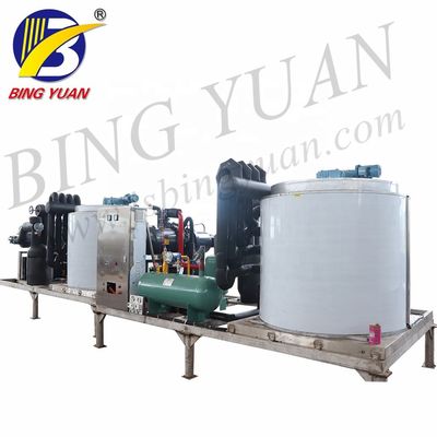 Flocken-Kühlbox-Maschine R404A 220V 3000KG, Meerwasser-Flocken-Eis-Maschine