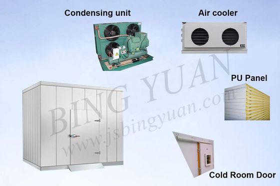 Solarenergie-containerisierter Kühlraum 3.1KW 0.8mm, modularer Kühlraum